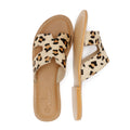 Tower London Cut Out Leather Women's Leopard Print Mules