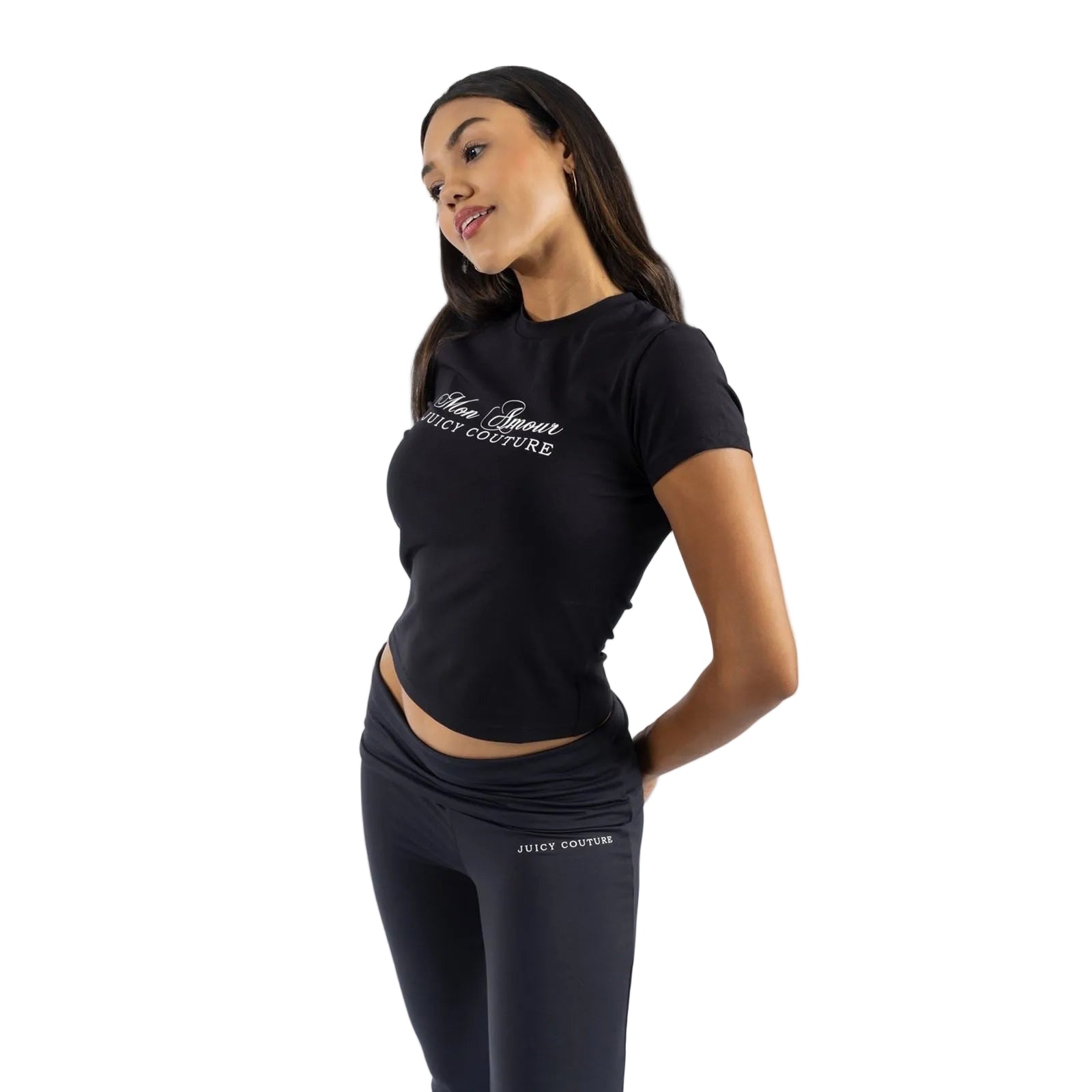 Juicy Couture Mon Amour Cotton Women's Black T-Shirt