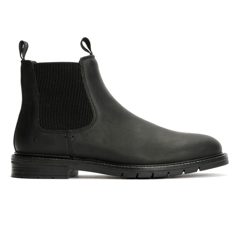 Tower London Harbour Leather Men's Black Chelsea Boots