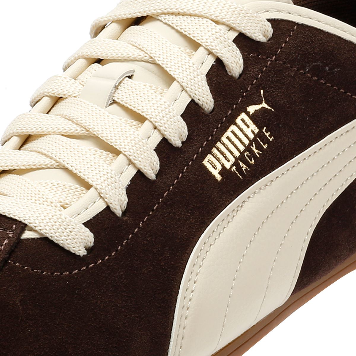 Puma Tackle Suede Chocolate/Alpine Snow Trainers
