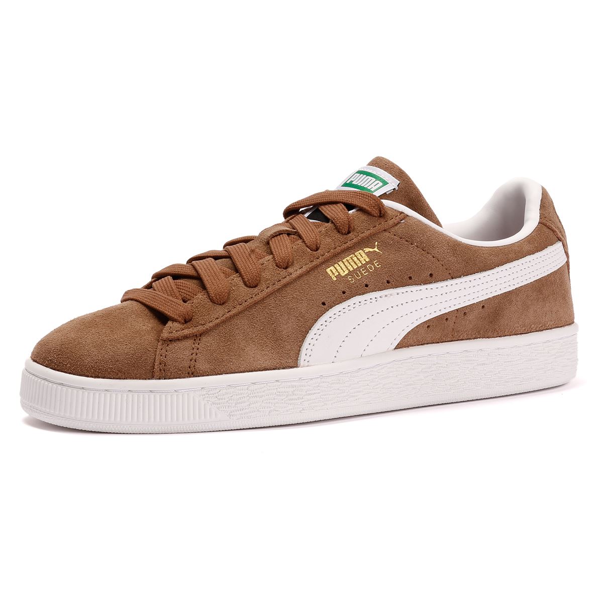 Puma Classic Suede Haute Coffee/White Trainers