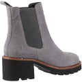 Hush Puppies Gaia Leather Women's Grey Heeled Chelsea Boots