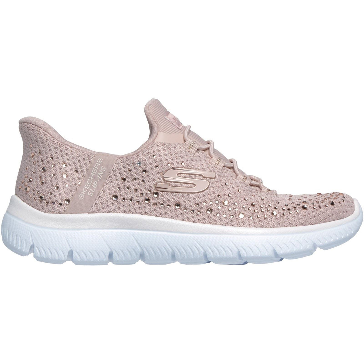 Skechers Summits Brilliant Shine Textile Women's Light Mauve Trainers