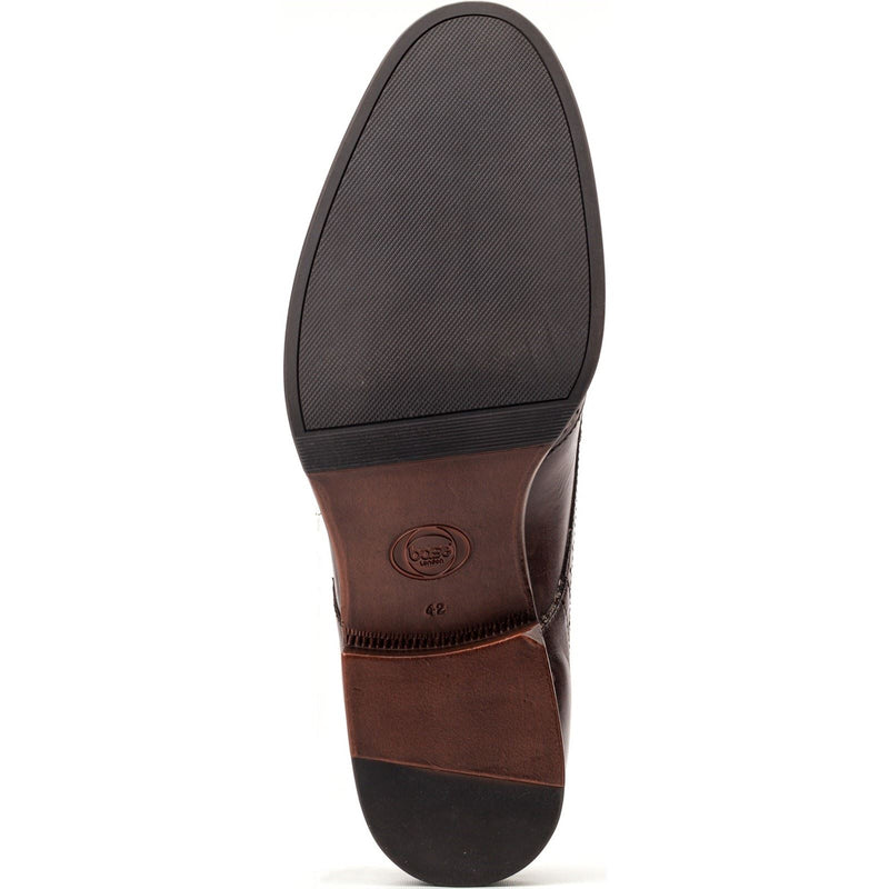 Base London Bell Leather Men's Burnt Brown Brogues Shoes