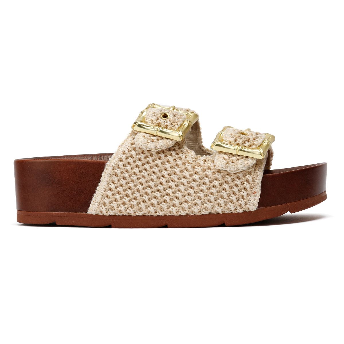 Desert Fleur Super Crochet Women's Natural Sandals