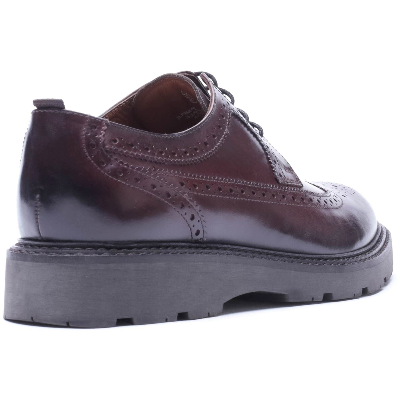 Base London Phase Leather Men's WASHED BROWN Brogues Shoes
