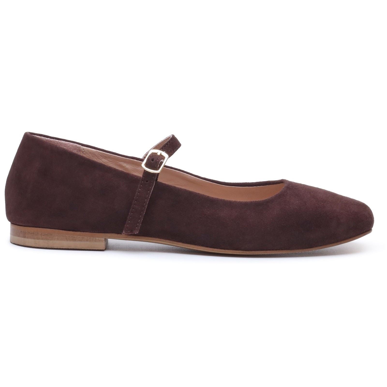Hush Puppies Pasha Suede Women's Chocolate Flats
