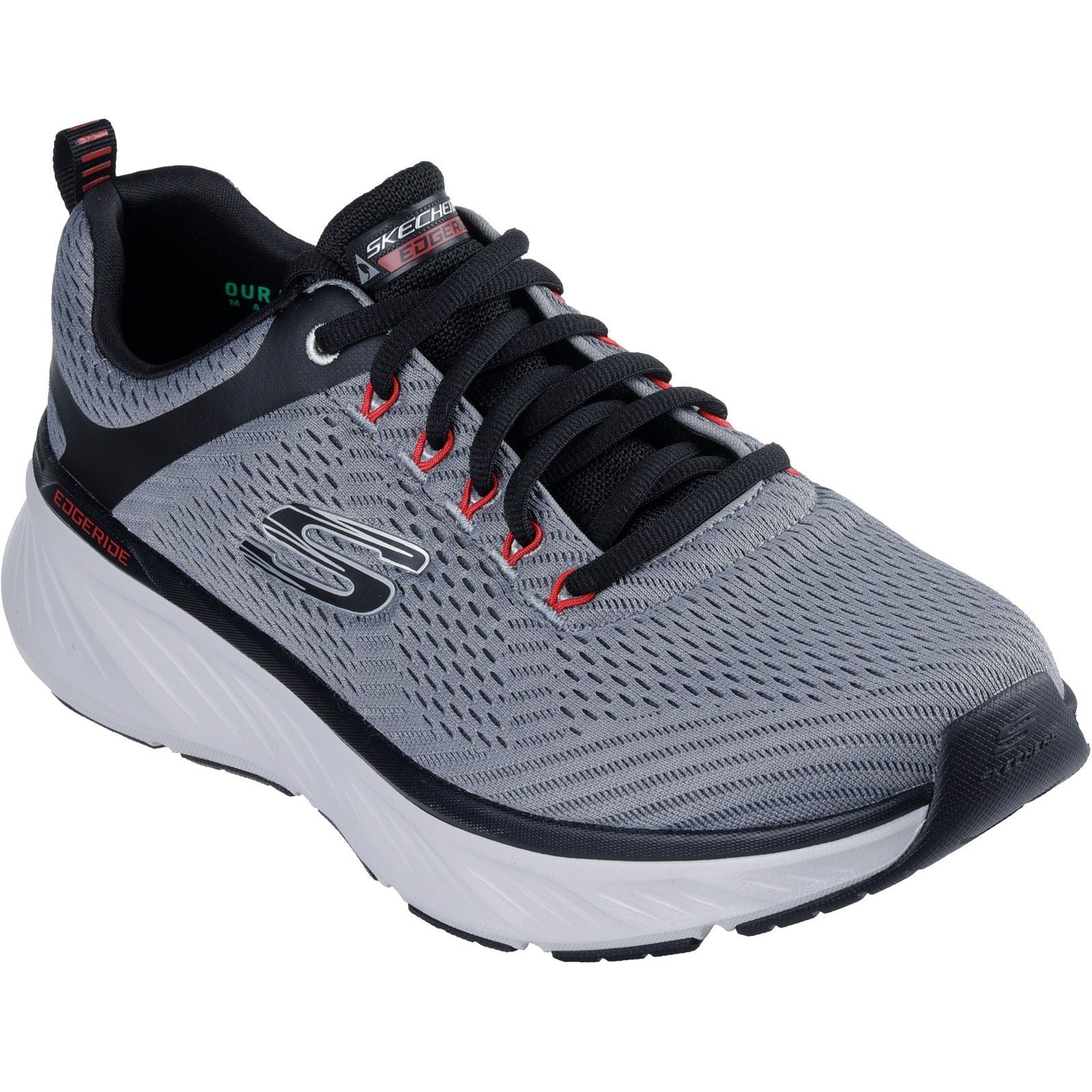 Skechers Relaxed Fit Edgeride Contention Synthetic Men's Charcoal/Black Trainers