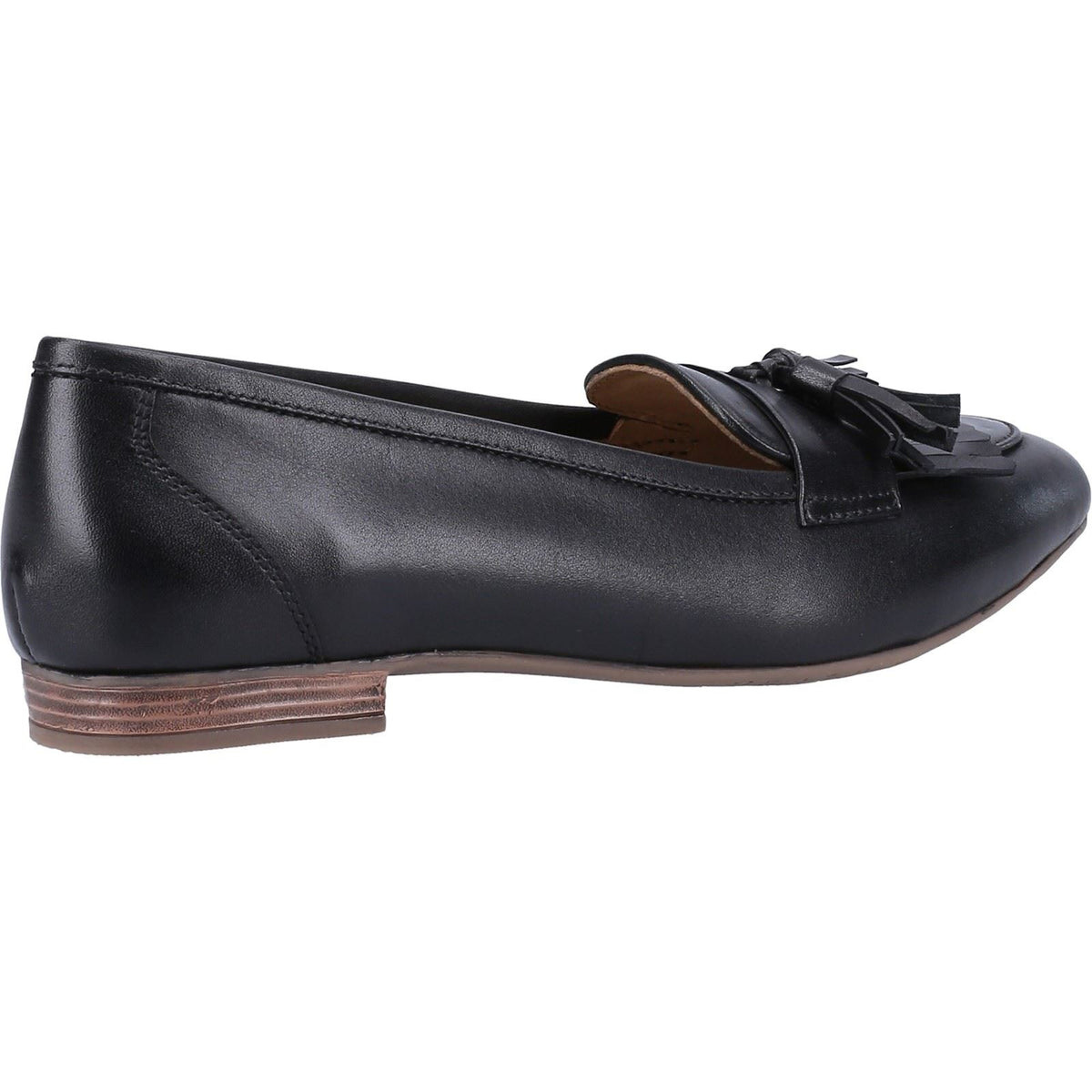 Hush Puppies Marissa Tassel Leather Women's Black Loafers