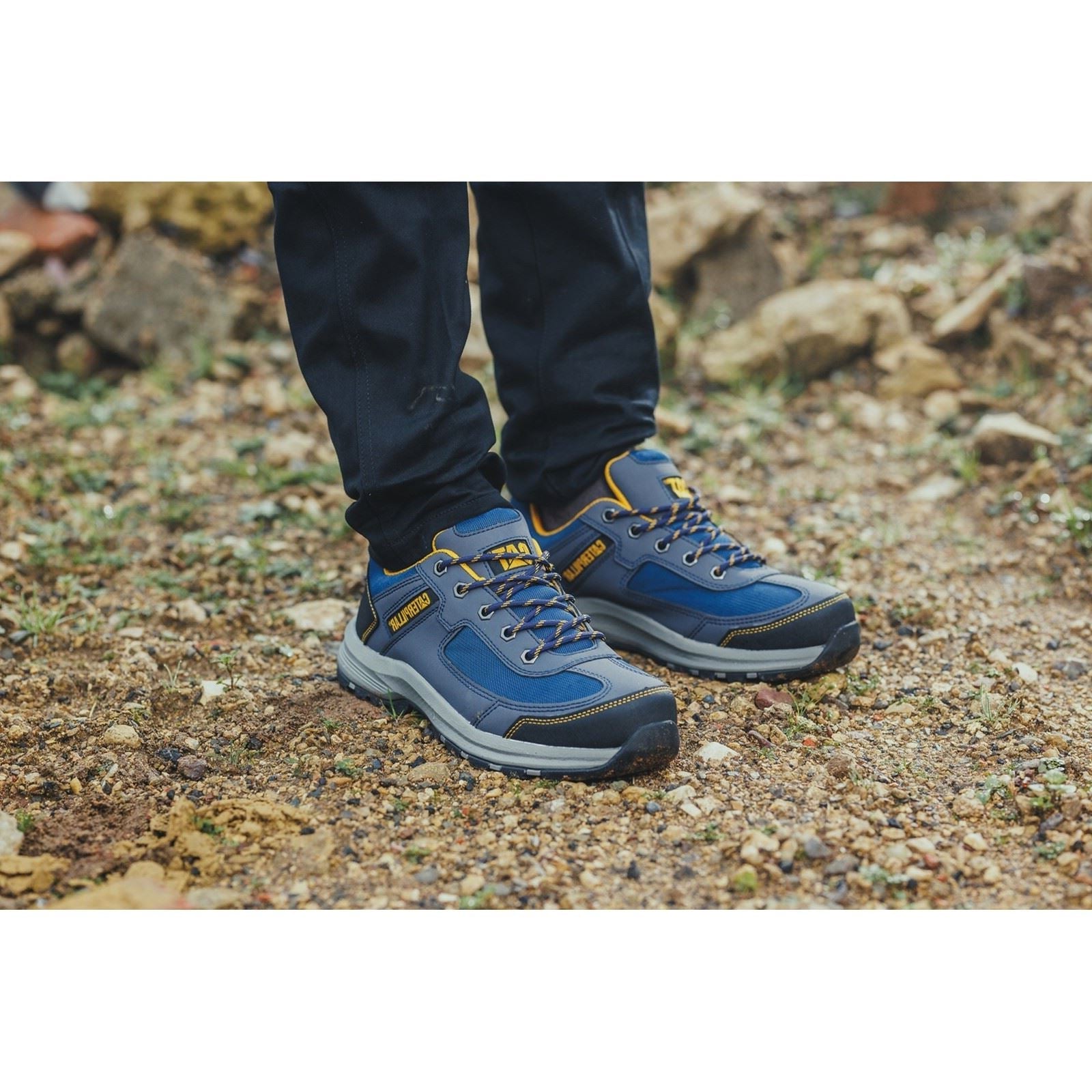 Caterpillar Elmore Low Synthetic Navy Safety Trainers