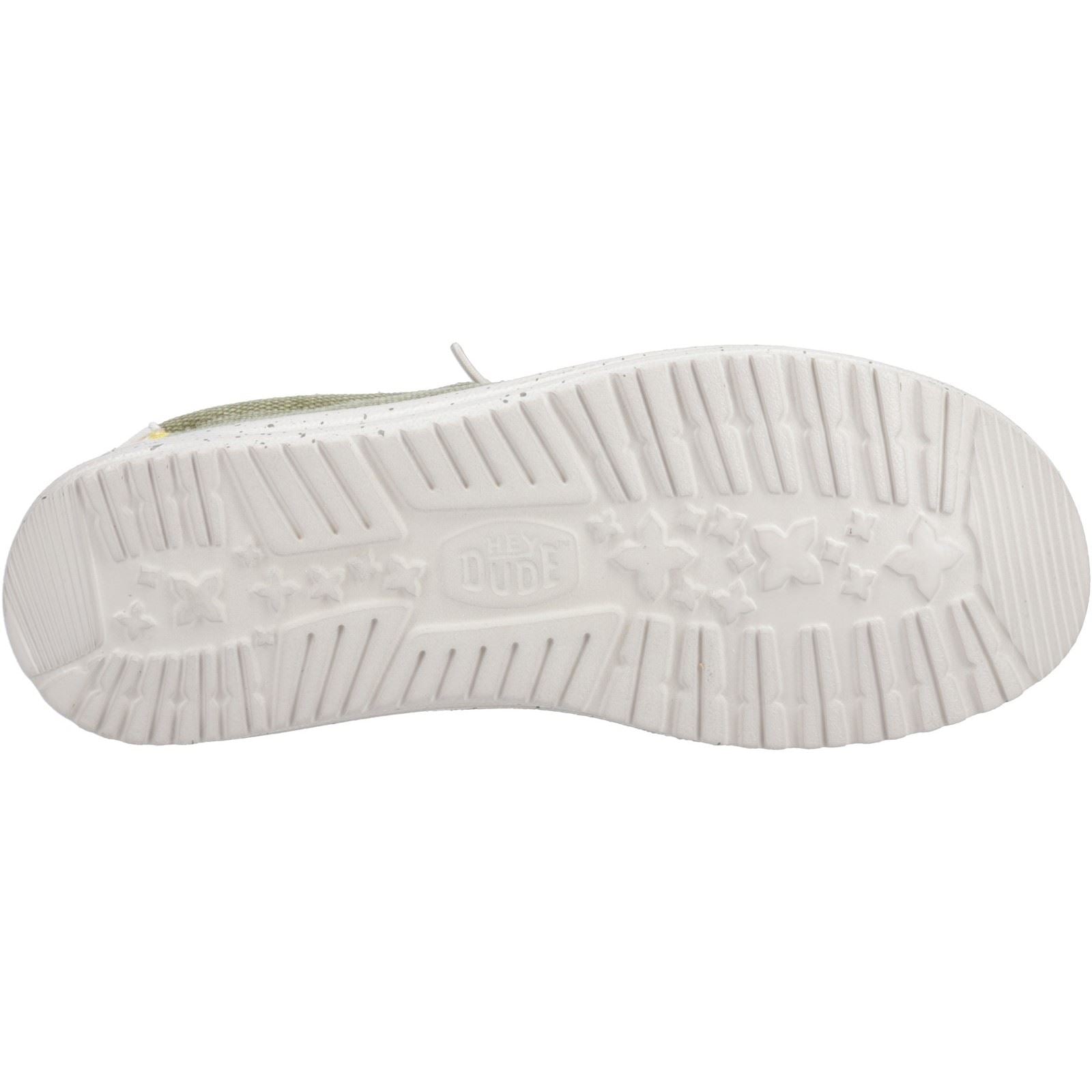 HEYDUDE Wally Coastline Canvas Men's Olive Shoes