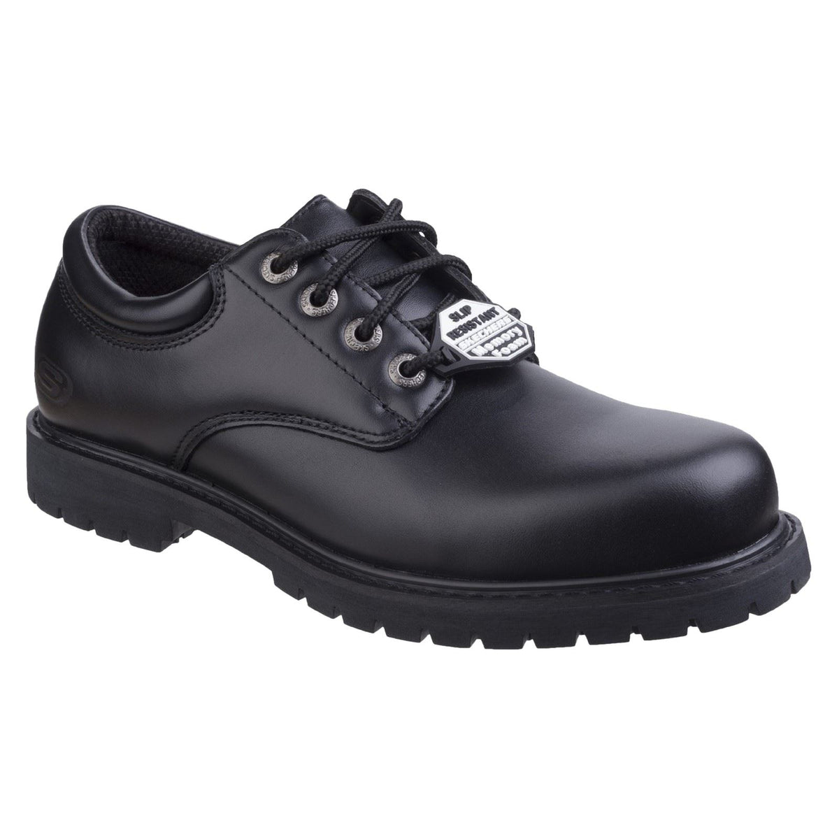 Skechers Workwear Cottonwood Elks Leather Men's Black Safety Shoes