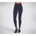 Skechers Performance GOWALK Wear High Waisted Nylon Women's Blue Sports Leggings