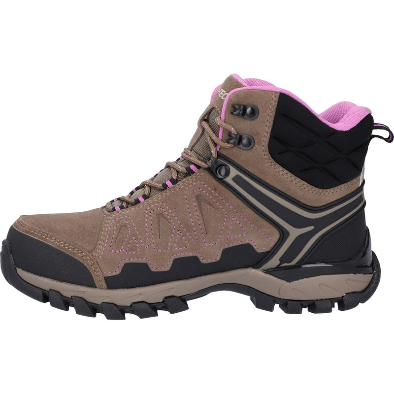 Hi-Tec V-Lite Explorer WP Cow Suede Leather Women's Brown/Lilac Hiking Boots