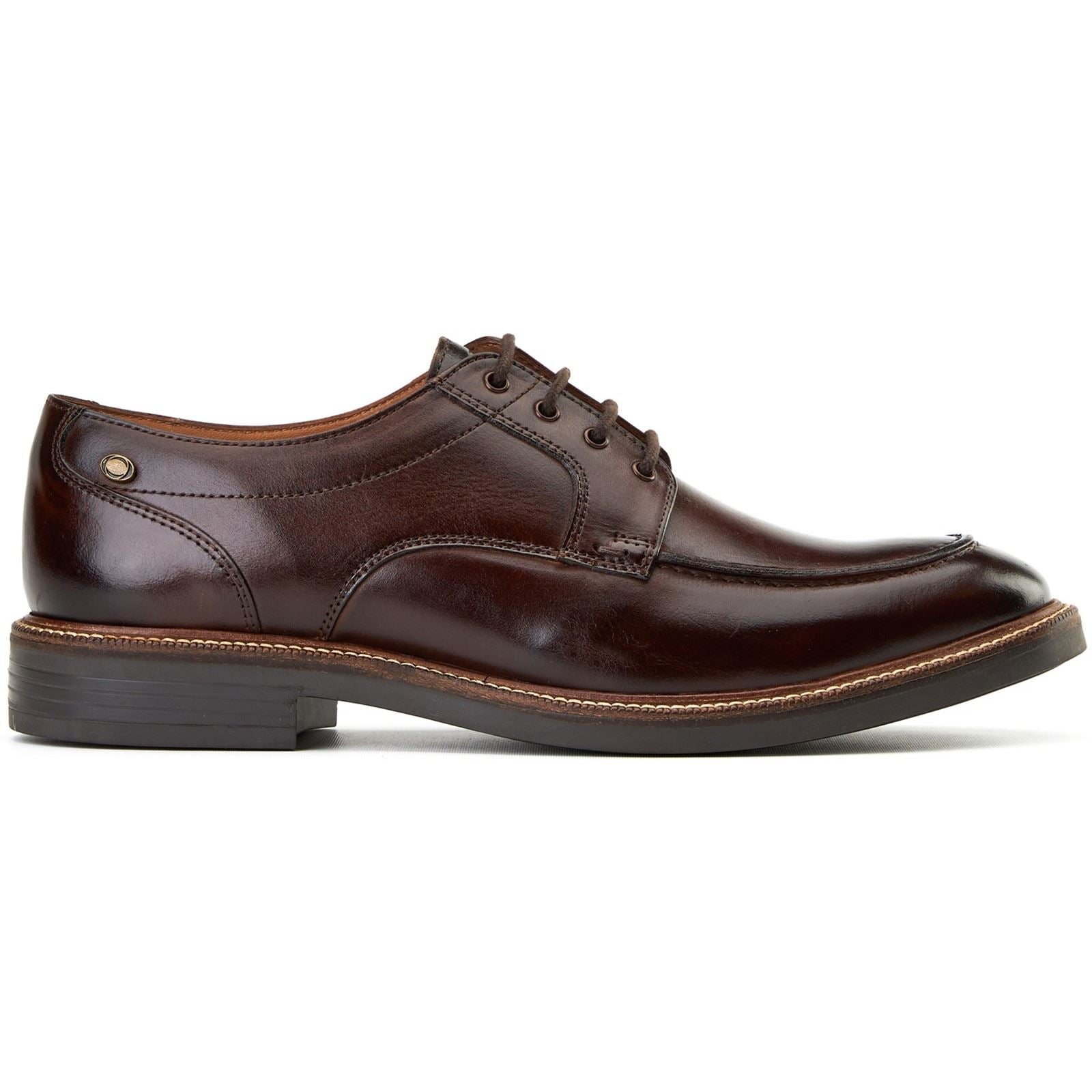 Base London Surrey Leather Men's Burnt Brown Brogues Shoes