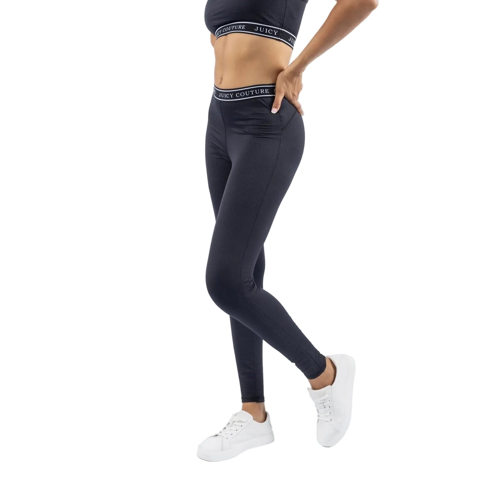 Juicy Couture Kia Nylon Women's Black Sports Leggings