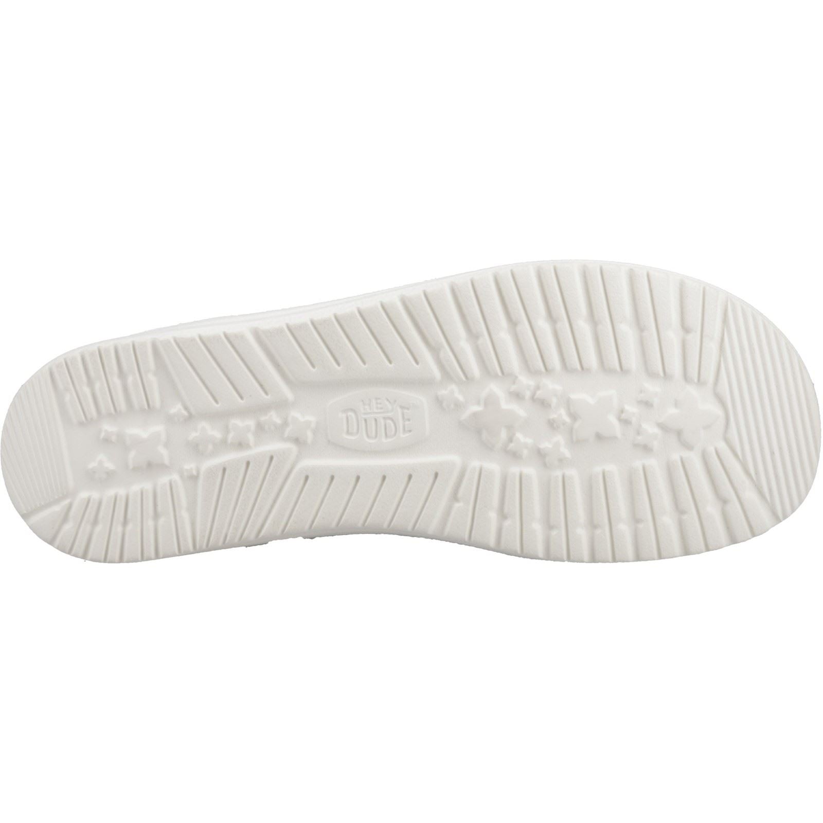 HEYDUDE Wendy Funk Surf Baja Cotton Blend Women's Grey Moccasins Shoes