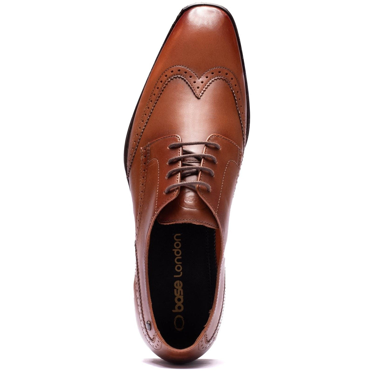 Base London Sloane Leather Men's Tan Brogues Shoes