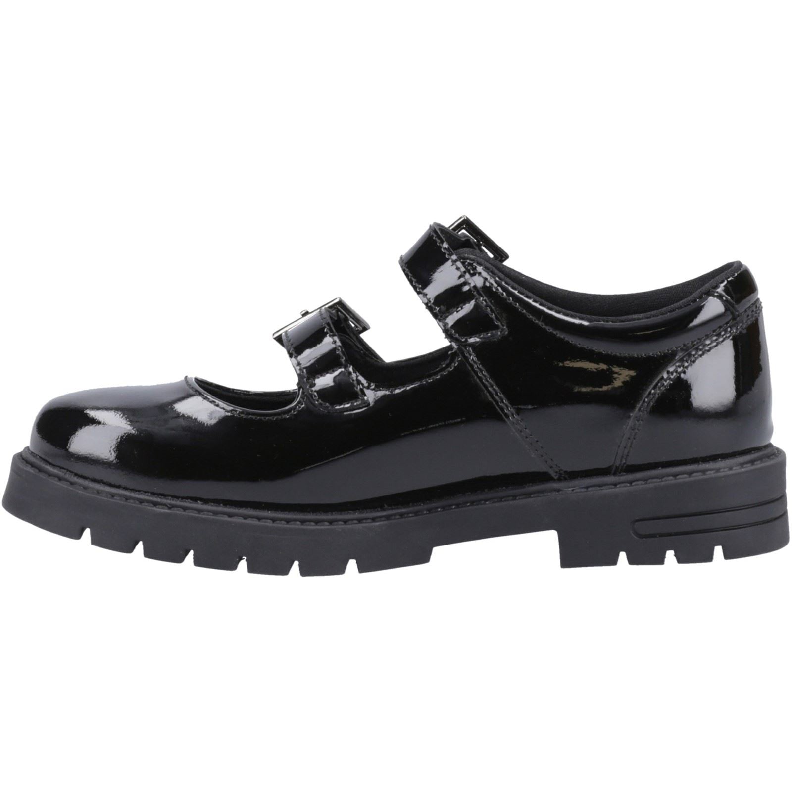 Hush Puppies Ella Patent Leather Youth Girl's Black Shoes