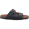 Hush Puppies Nash Slider Leather Men's Black Sandals
