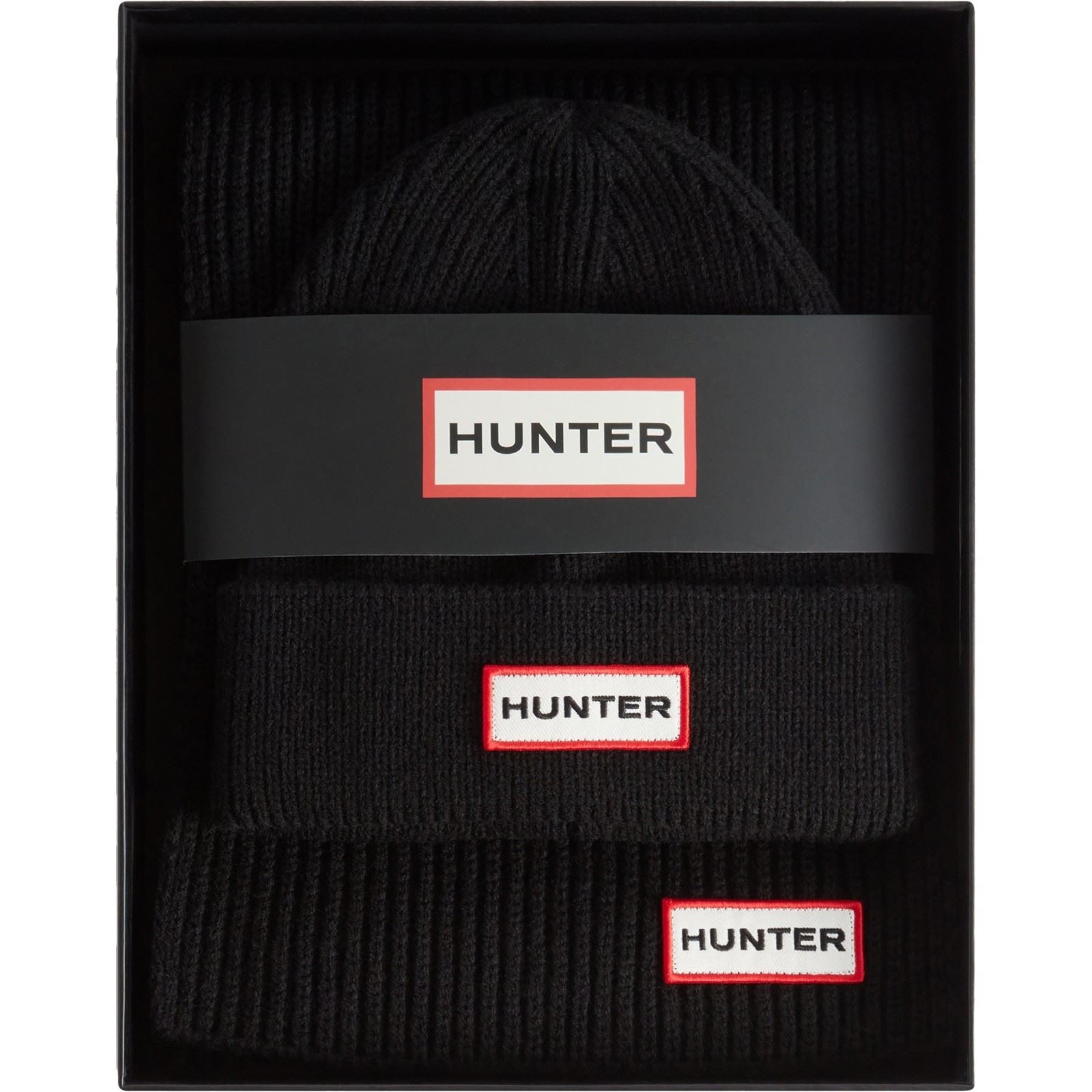 Hunter Jura Boxset's Black Hat & Scarf Set