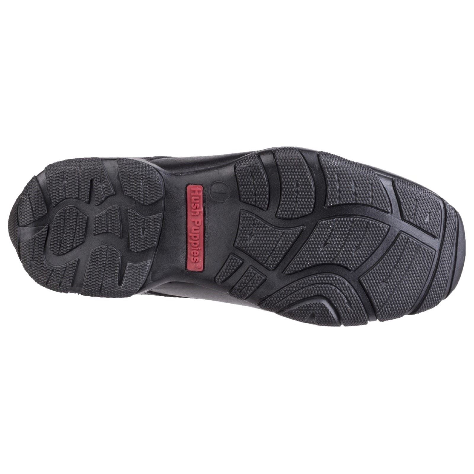 Hush Puppies Vincente Youth Boy's Black Leather Shoes