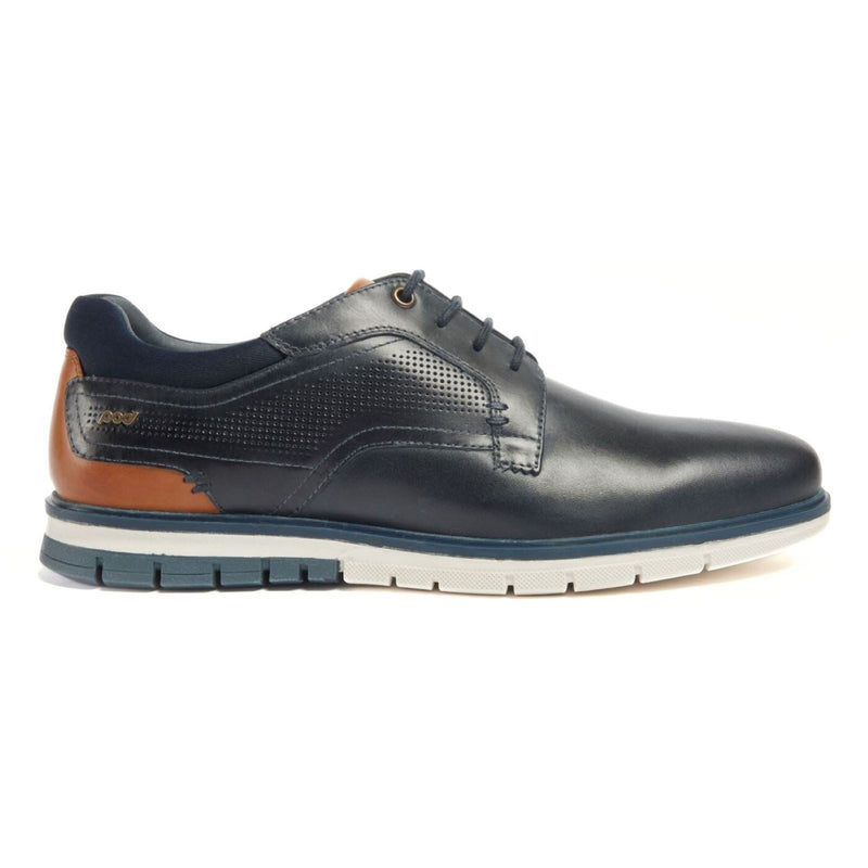 Pod Merlin Leather Men's Navy Lace-Up Shoes