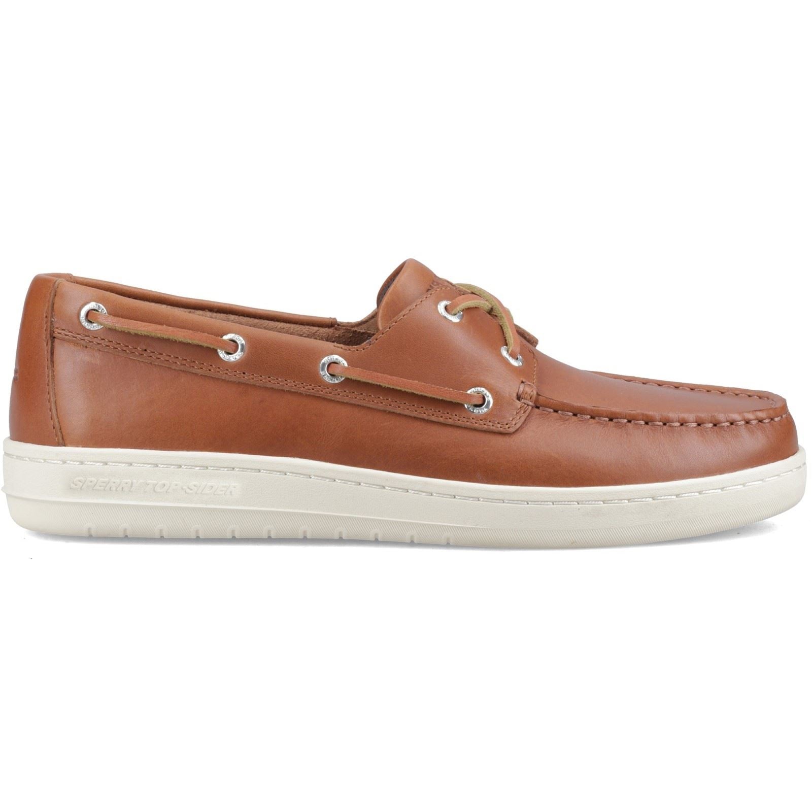 Sperry Strake 2-Eye Boat Leather Men's Open Tan Boat Shoes