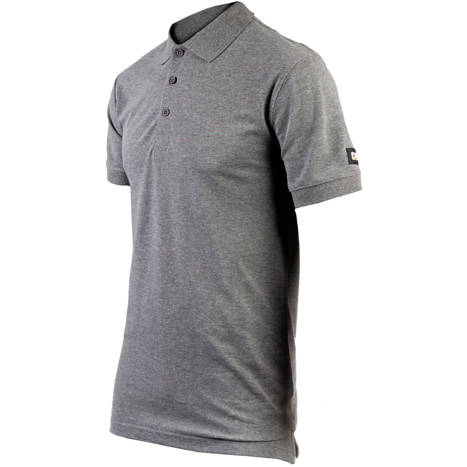 Caterpillar Essentials Cotton Men's Grey Polo Shirt