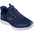 Skechers Summits Top Rate Textile Men's Navy/Yellow Trainers