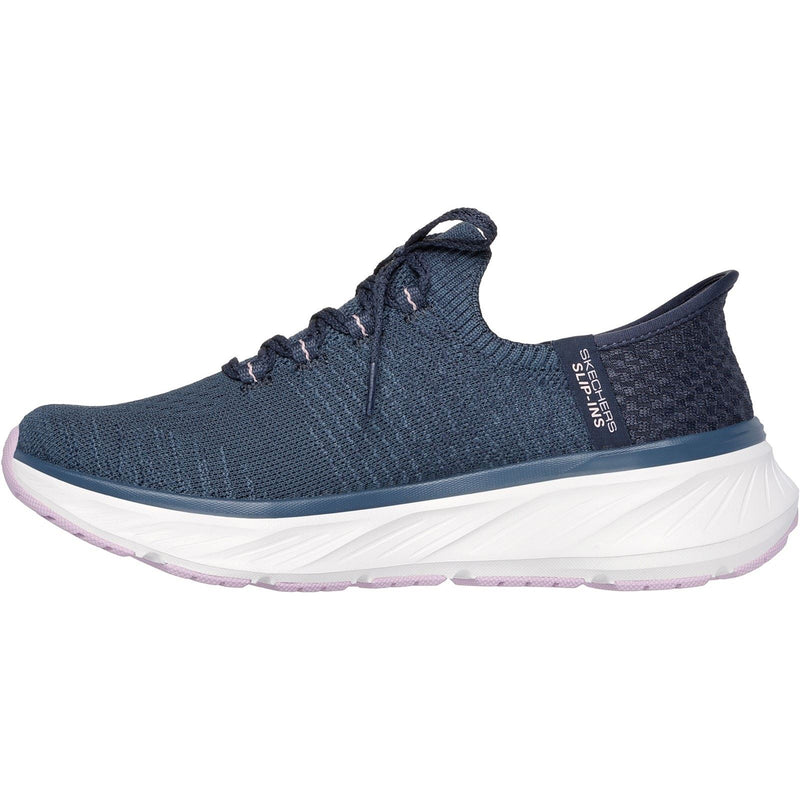 Skechers Edgeride Impression Textile Women's Navy/Lavender Trainers
