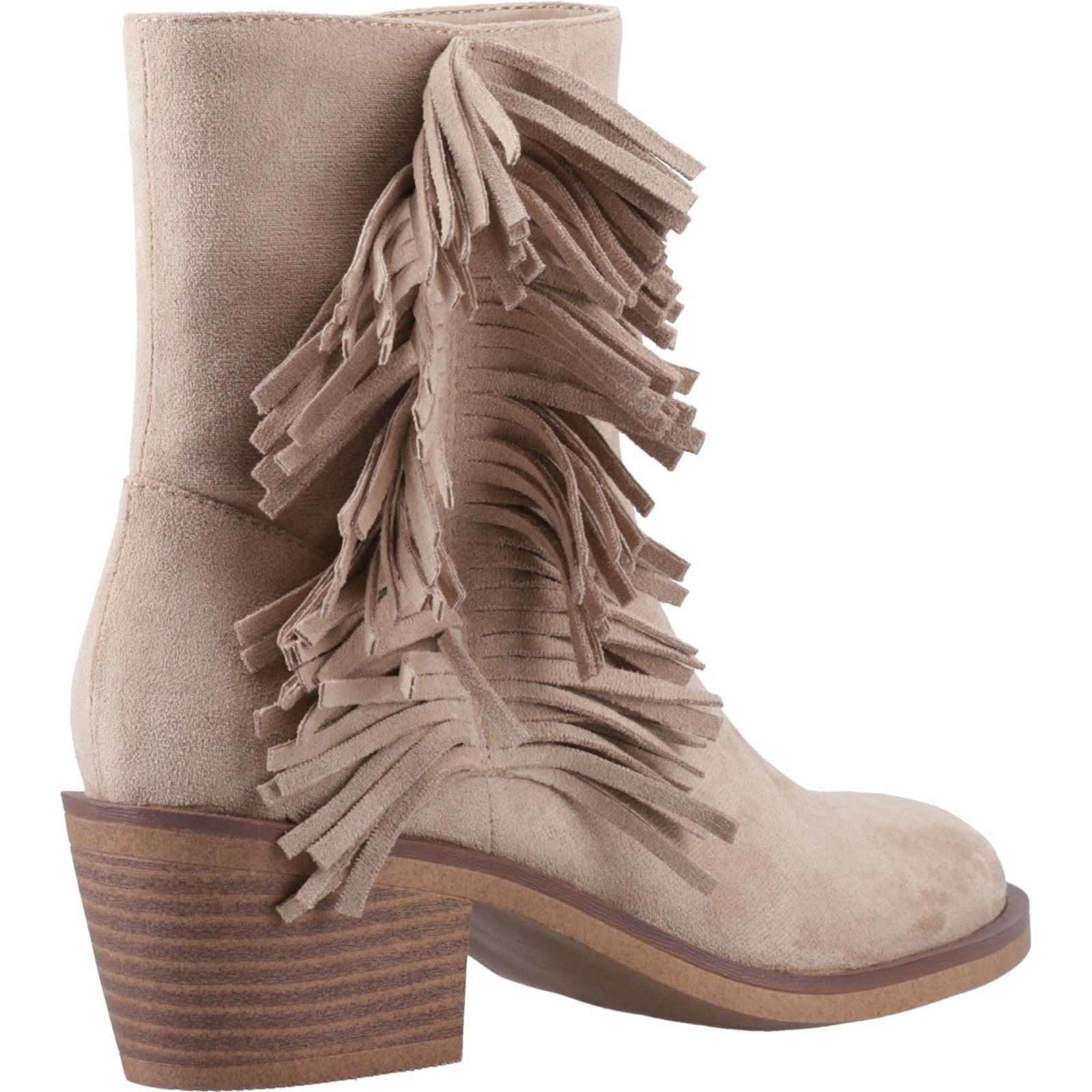 Rocket Dog Yankee Faux Suede Women's Taupe Heeled Ankle Boots