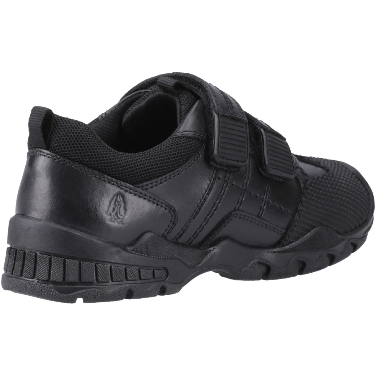 Hush Puppies Tristen Leather Junior Black Shoes