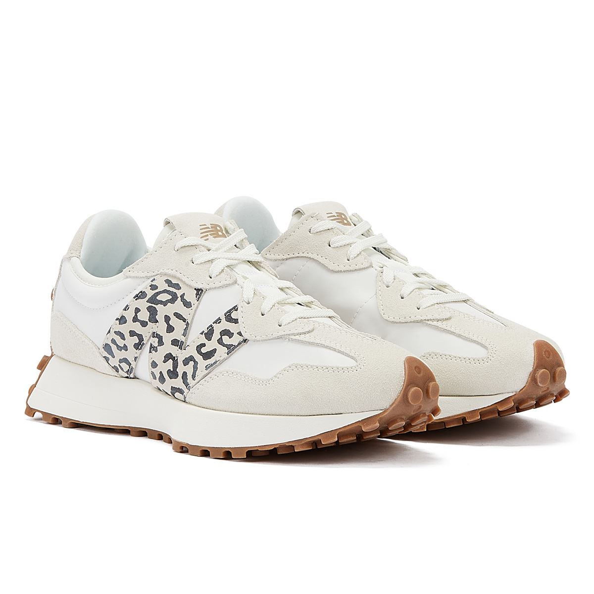 New Balance 327 Animal Print Sea Salt Women's White Trainers