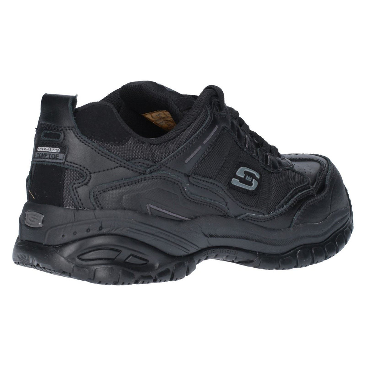 Skechers Workwear Soft Stride - Grinnell Suede Men's Black Safety Trainers