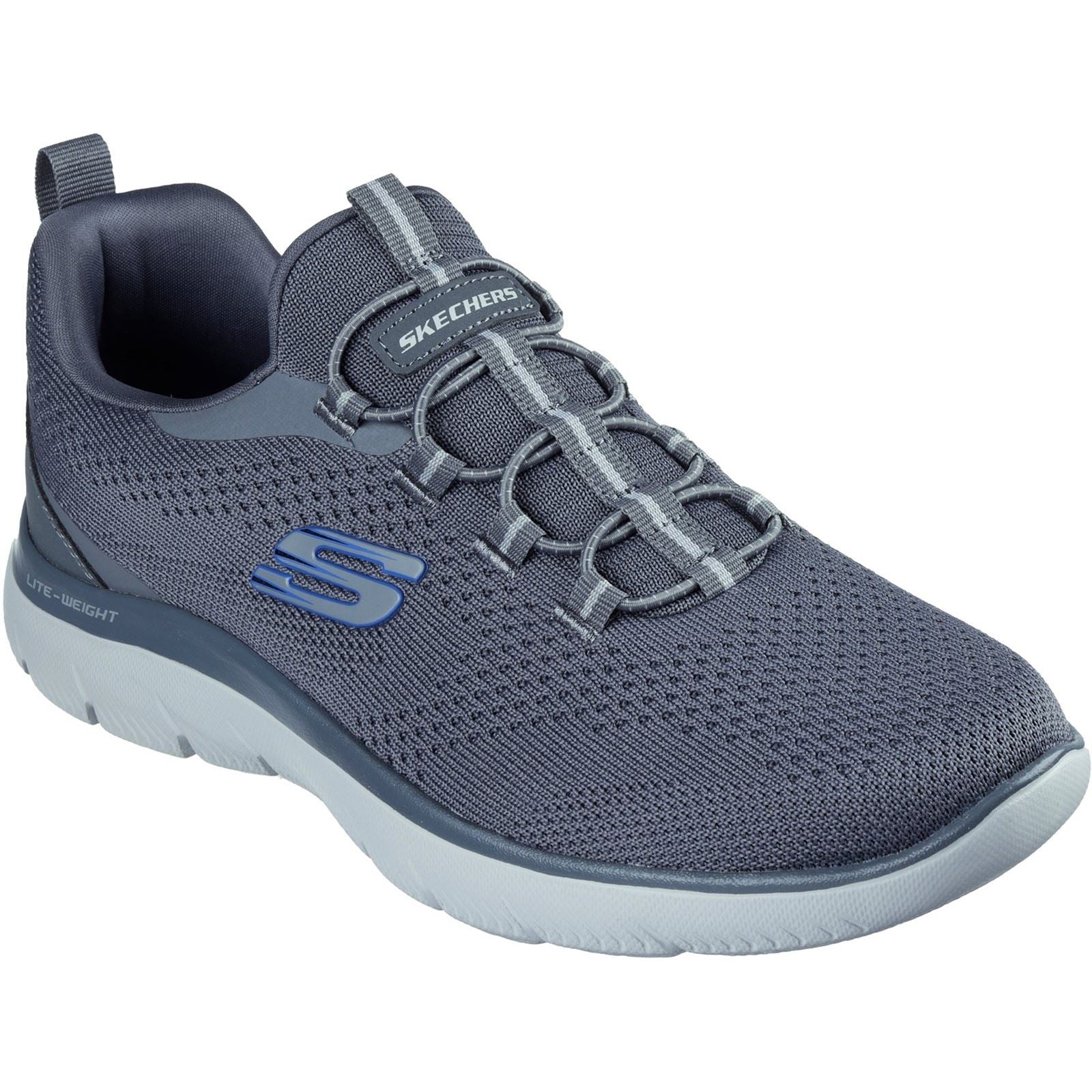 Skechers Summits Tallo Textile Men's Charcoal Trainers
