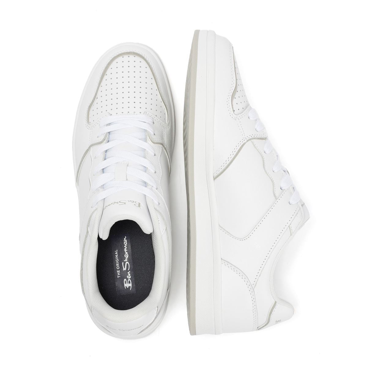 Ben Sherman Club Leather Men's White Trainers