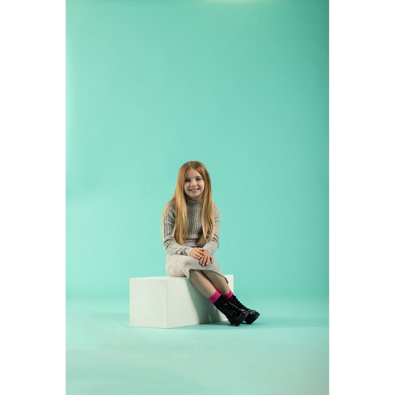 Hush Puppies Lauren Patent Leather Junior Black Boots