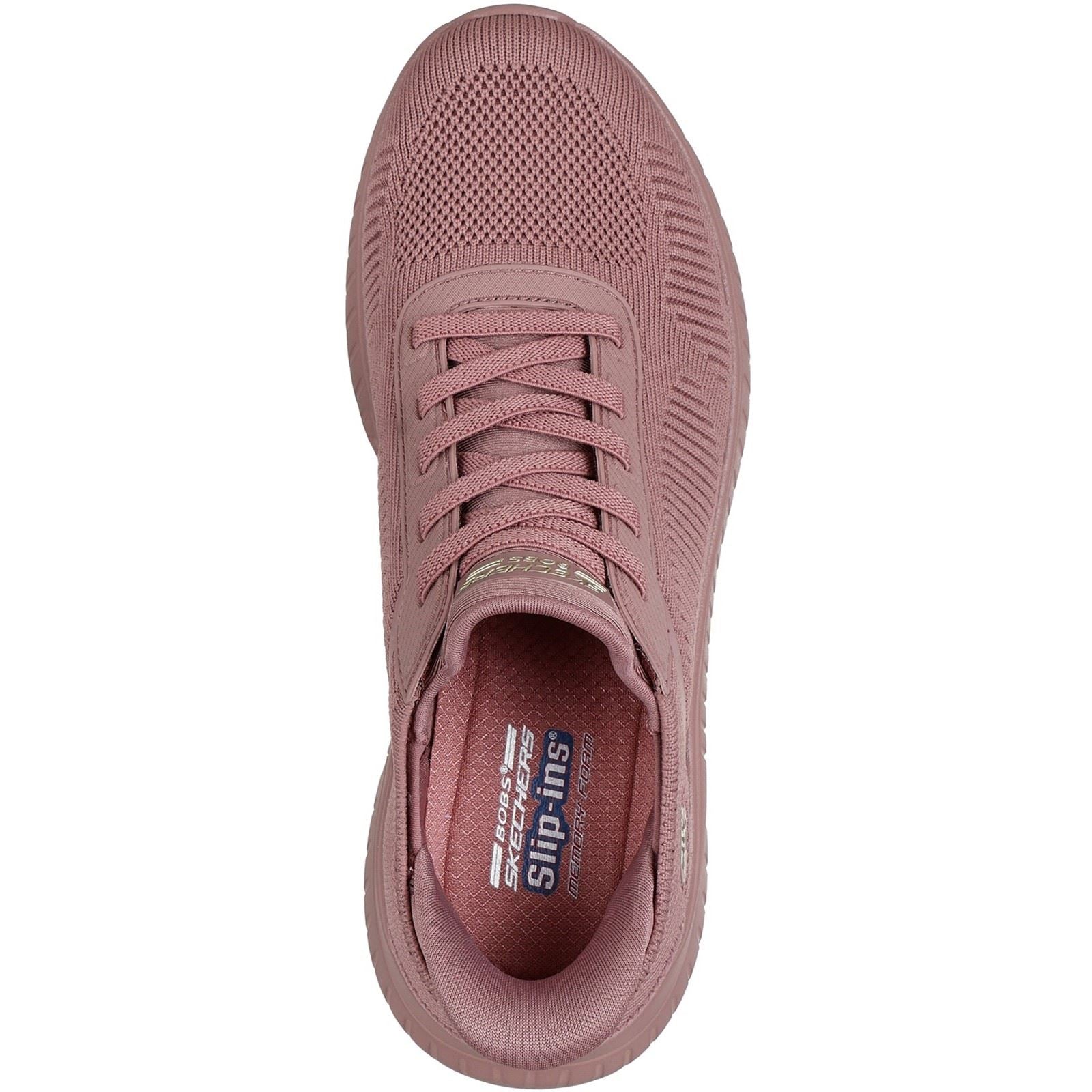 Skechers BOBS Sport Squad Chaos Synthetic Women's Rose Trainers