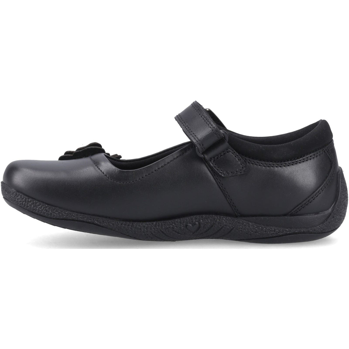 Hush Puppies Julie Ballerina Leather Black Shoes