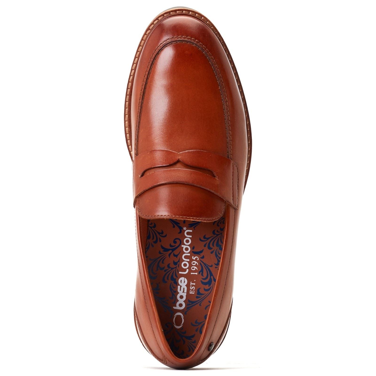 Base London Sid Leather Men's Tan Loafers