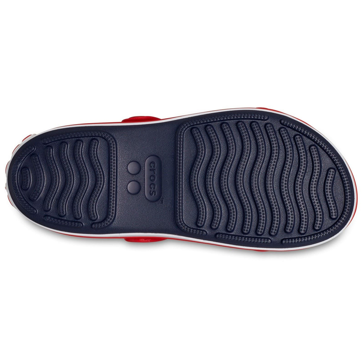 Crocs Kids  Crocband Play Synthetic Navy/Varsity Red Sandals
