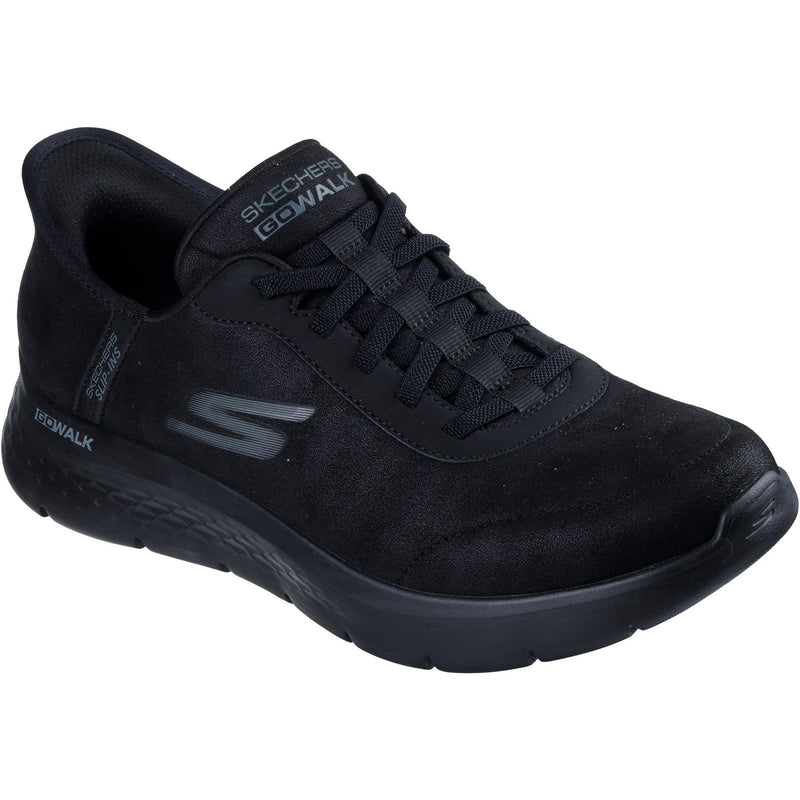 Skechers GO WALK Flex Smooth Motion Textile Men's Black Trainers