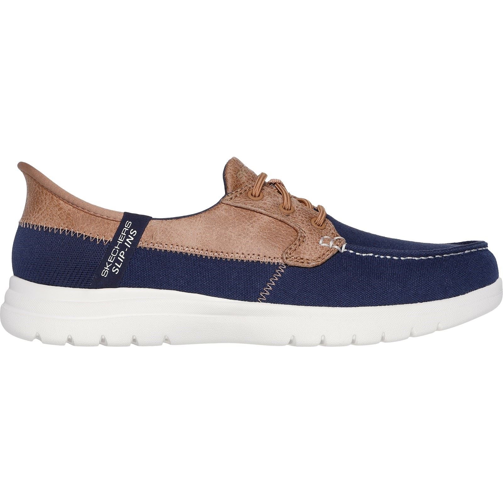 Skechers Palmilla Textile Women's Navy Boat Shoes