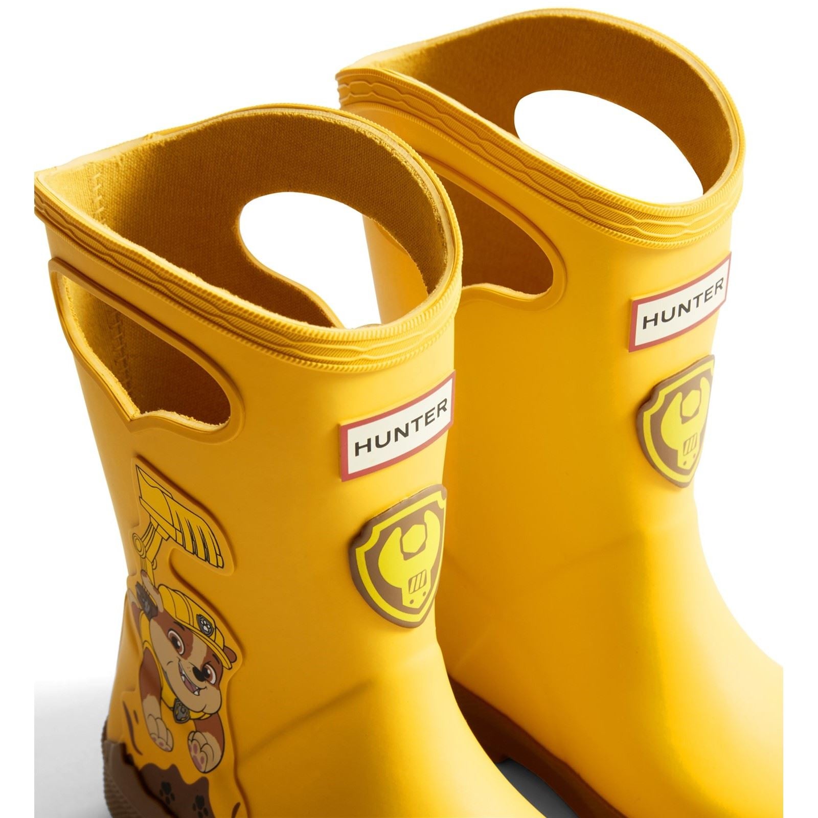 Hunter Paw Patrol Rubber Unisex Kid's Yellow Wellington Boots