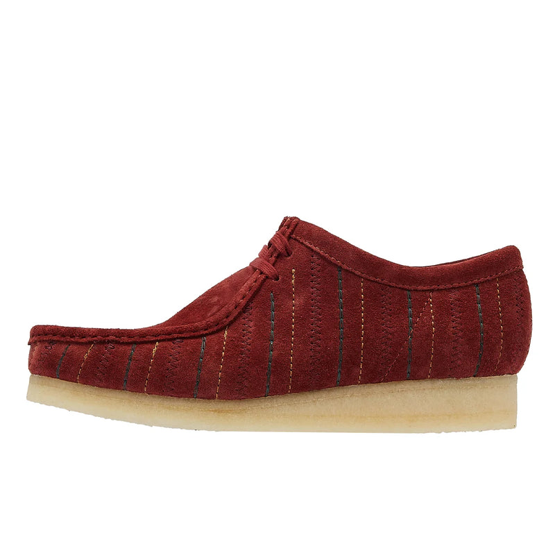 Red best sale wallabee clarks
