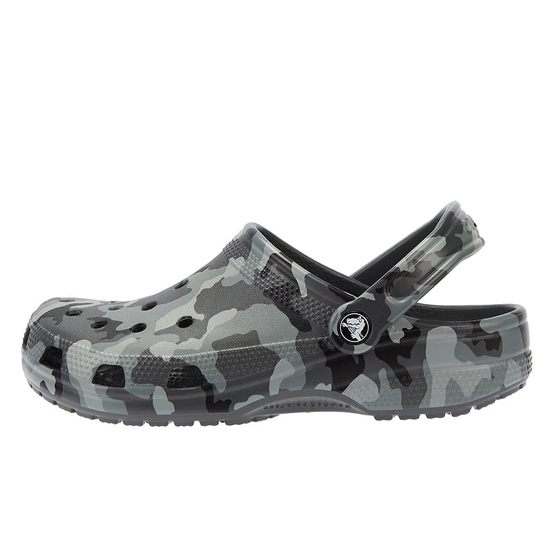 Crocs Classic Printed Camo Clog Grey Sandal Tower London