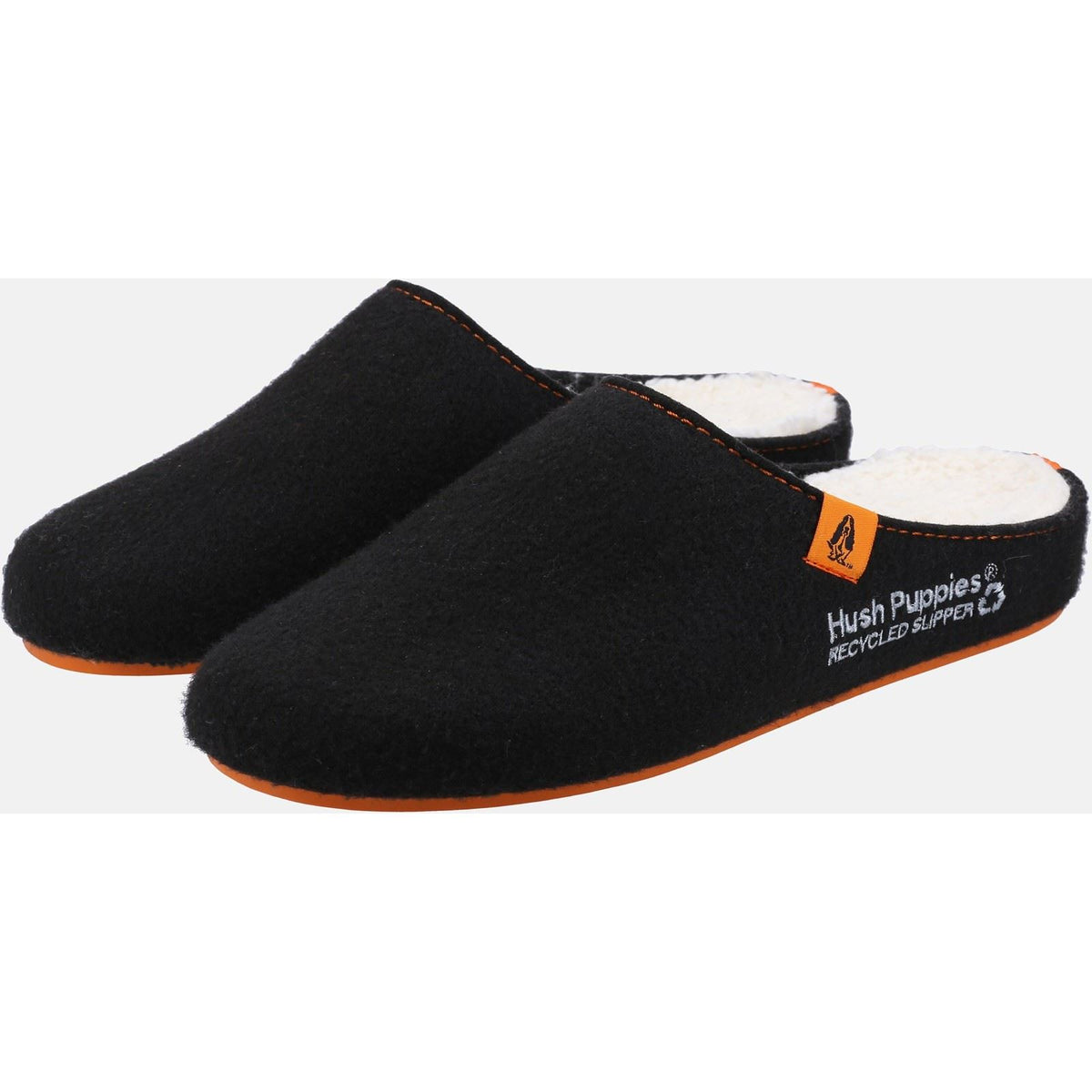 Hush Puppies The Good 90% Recycled RPET Synthetic Men's Black Slippers