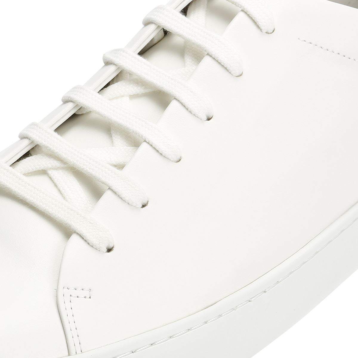 JAK Royal Leather Men's White Trainers