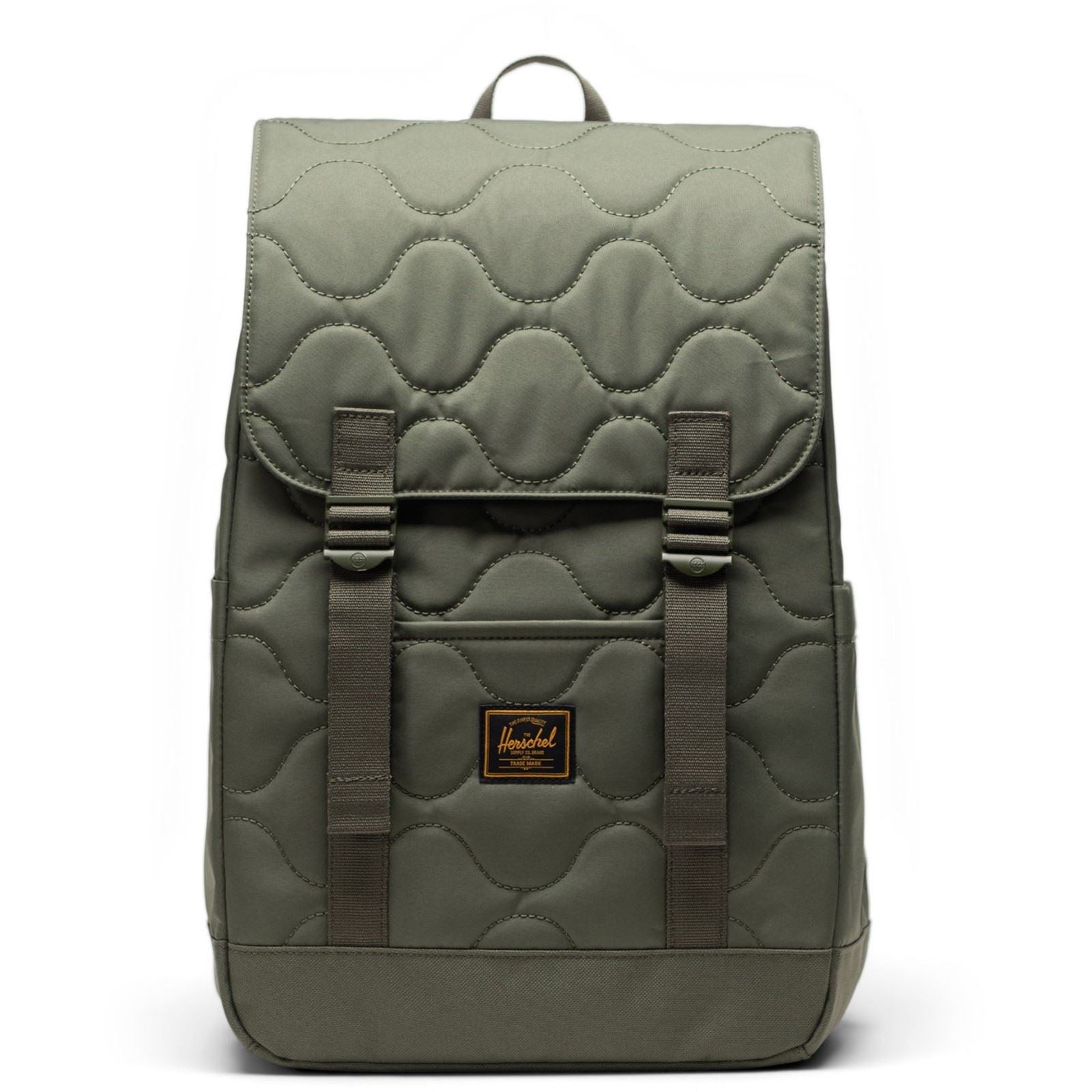 Herschel Bags Herschel Retreat Small Quilted Backpack Polyester Green Backpack - One Size